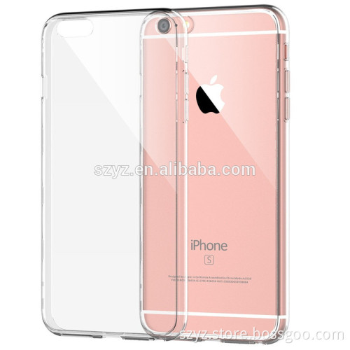 Amazon Hot Selling Transparent Soft TPU Silicon phone cases for iphone 6s 6 Plus